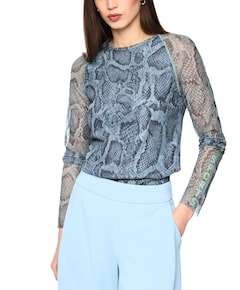 Dames longsleeve blauw