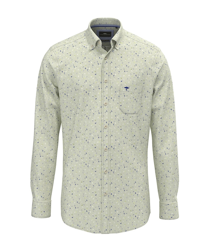 Heren overhemd lange mouw roze