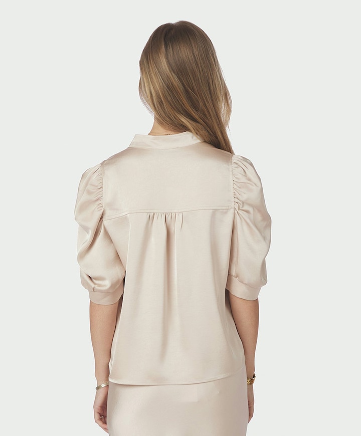 Dames blouse beige