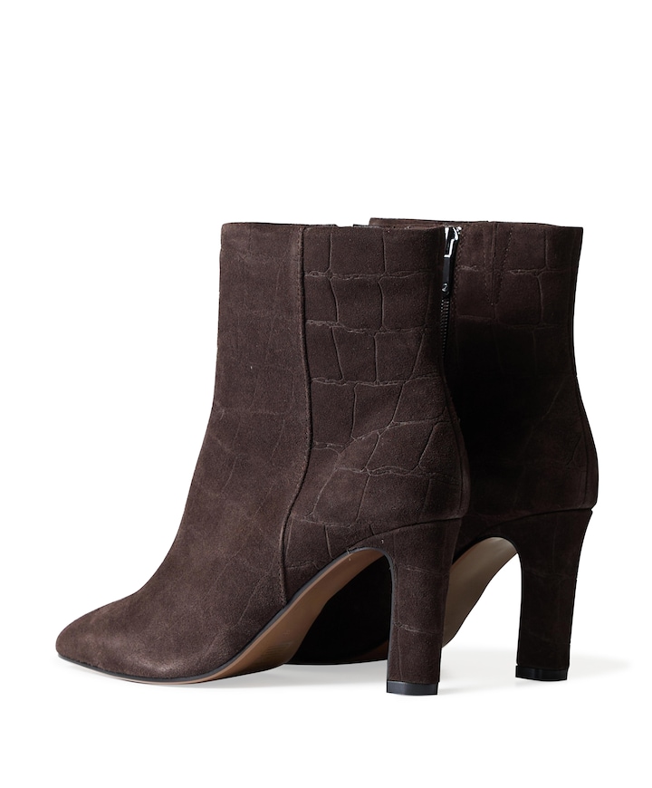 dames enkellaarzen beige