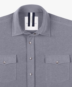 Heren overshirt blauw