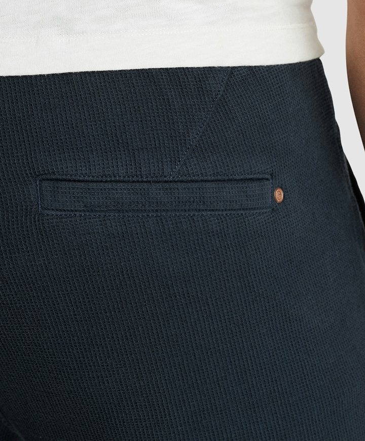 CHINO STRUCTURE korte broek blauw