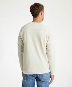 Heren longsleeve ecru