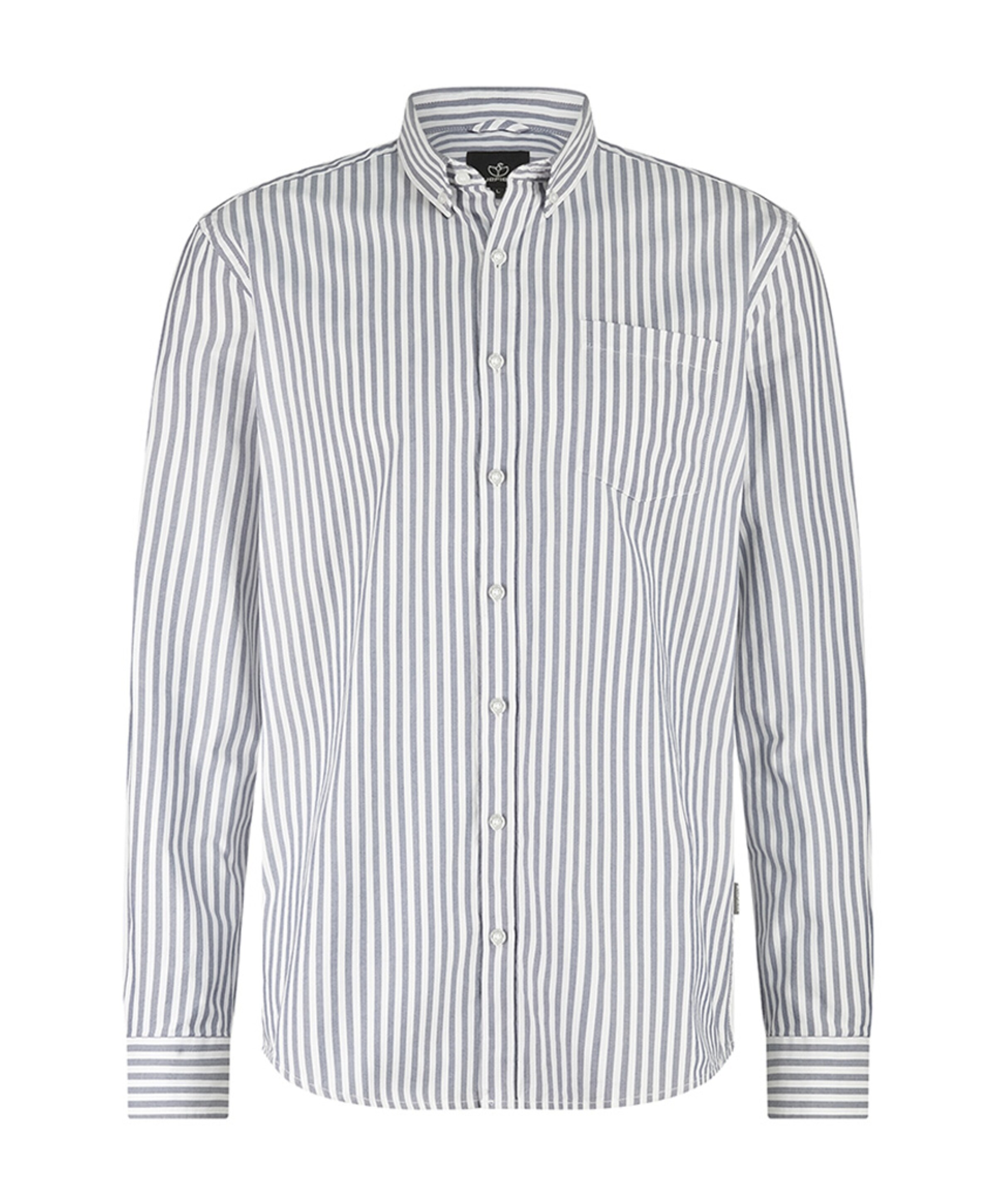 Heren overhemd lange mouw wit