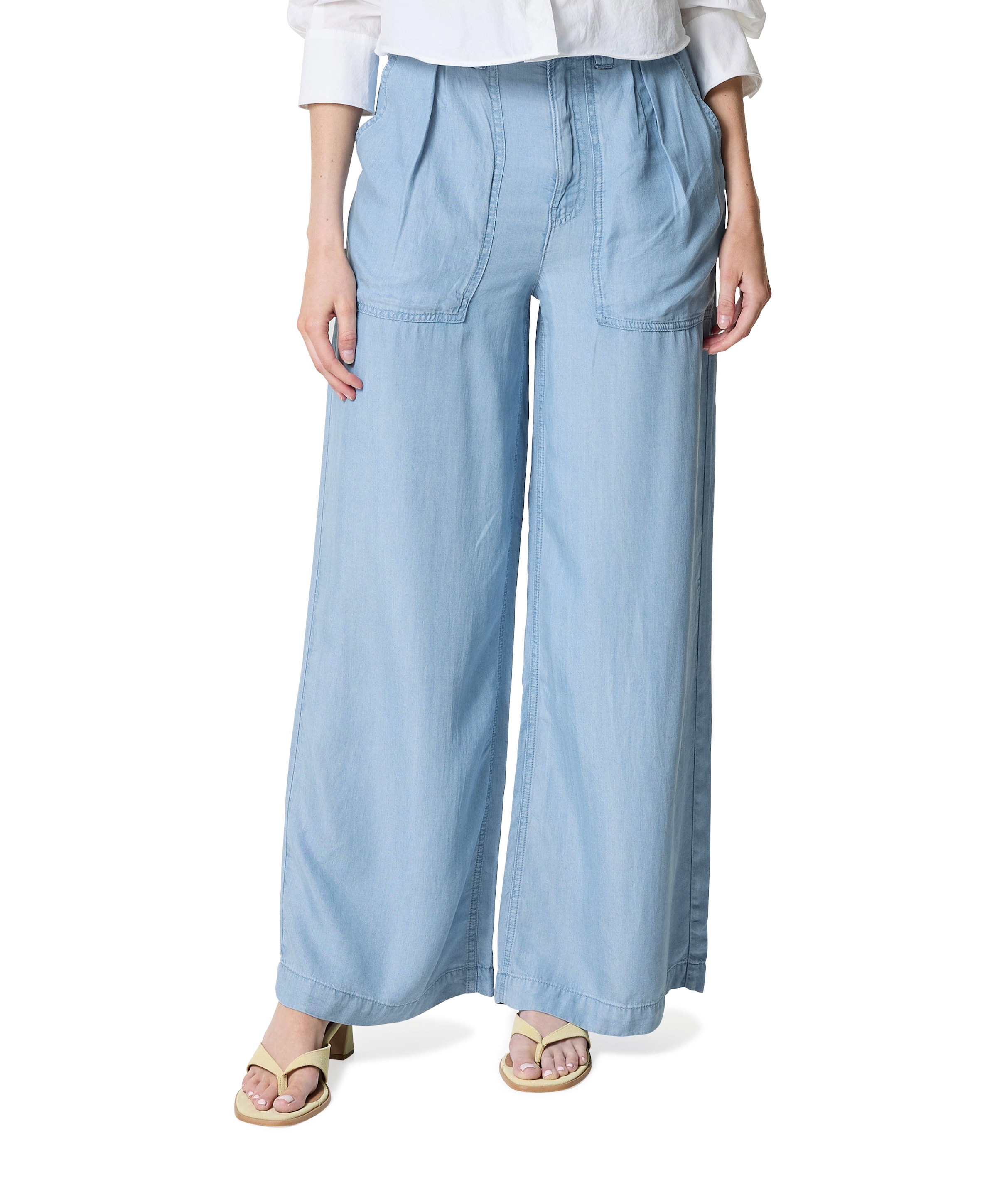 dames broek blauw