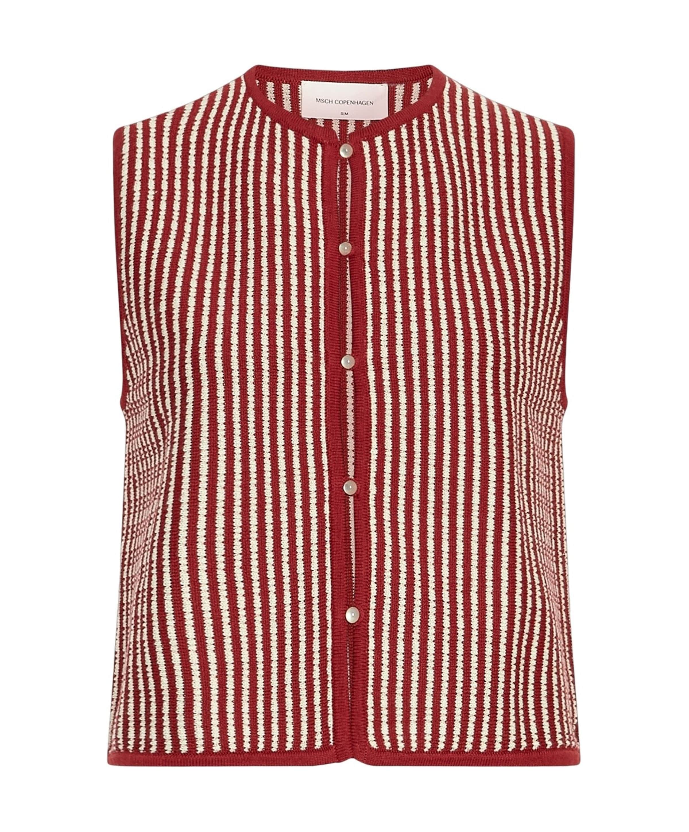 Dames gilet rood