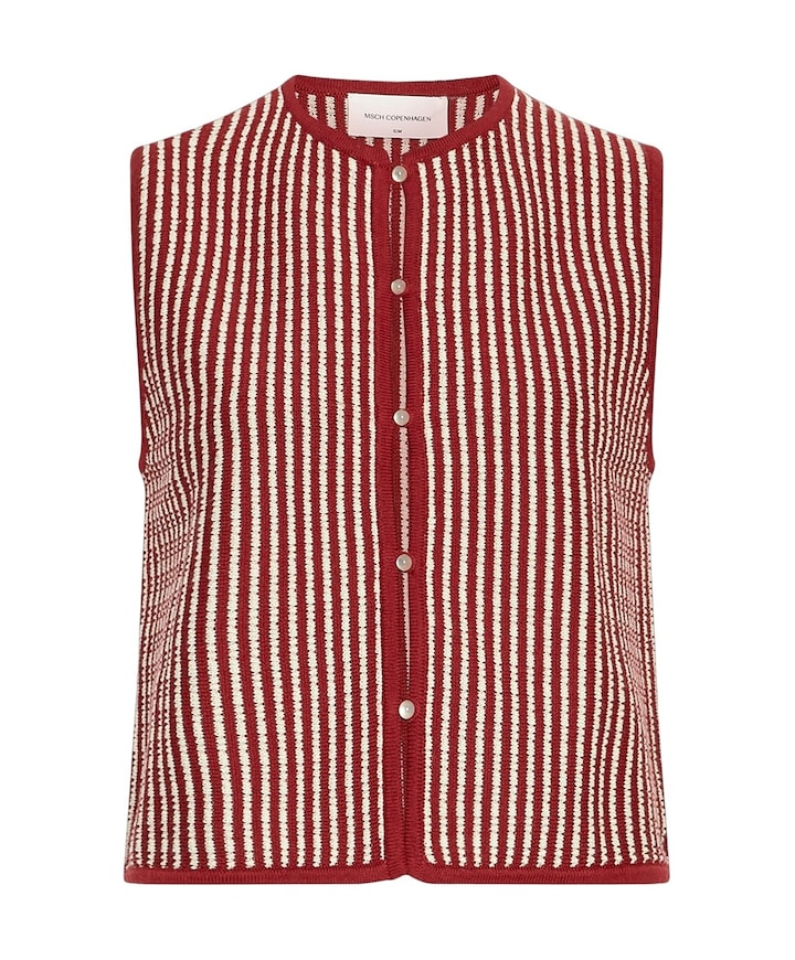 Dames gilet rood