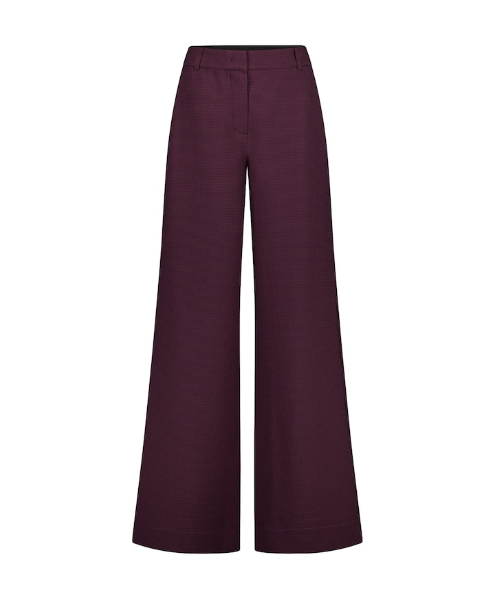Alexie waffle dames broek bordeaux