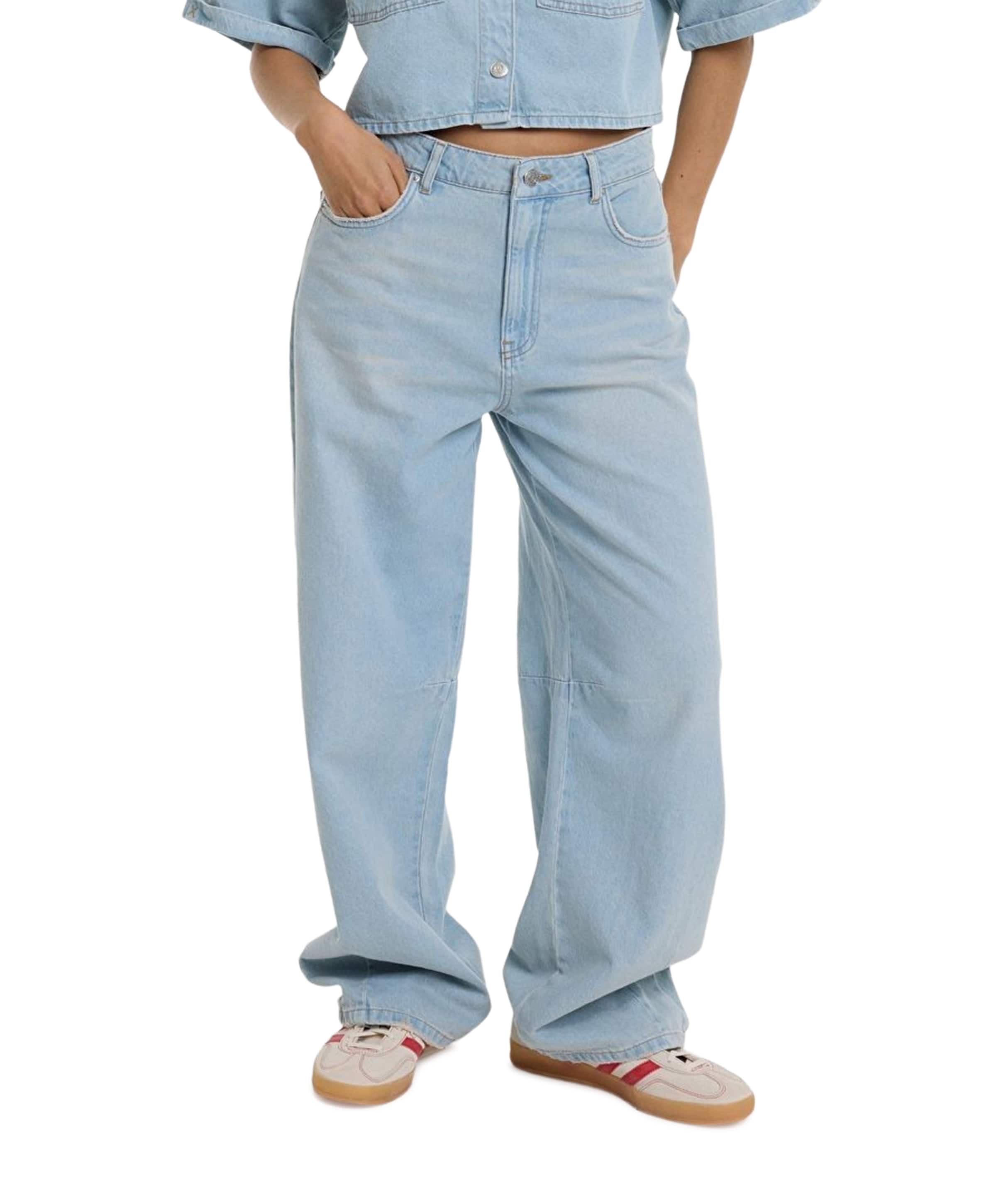 FLOWY DENIM dames jeans blauw