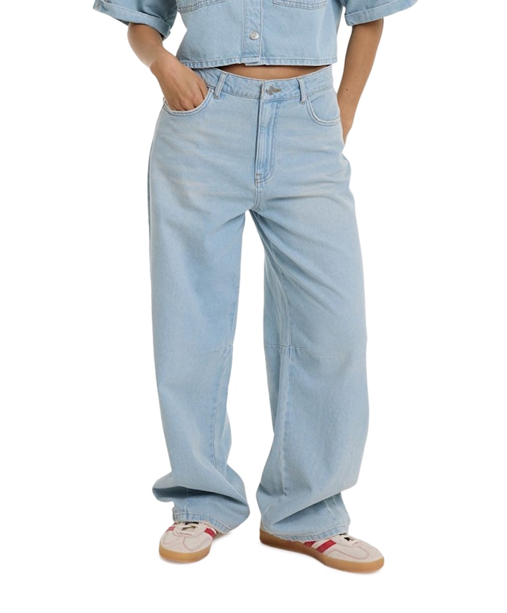 FLOWY DENIM dames jeans blauw