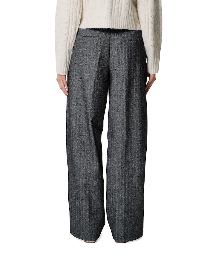 VIBRIANNA RW WIDE broek grijs