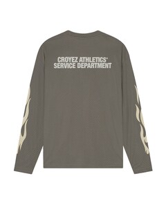 Heren longsleeve bruin