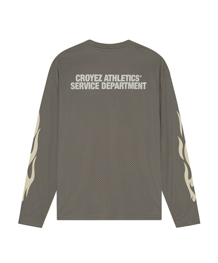 Heren longsleeve bruin
