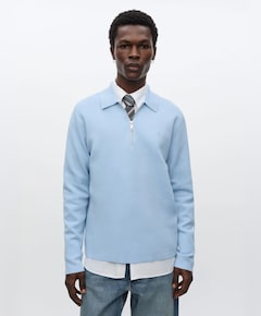 Heren polo blauw