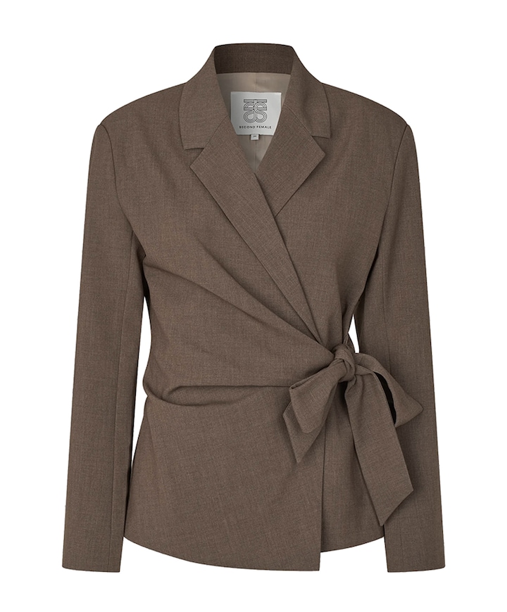 Dames blazer bruin