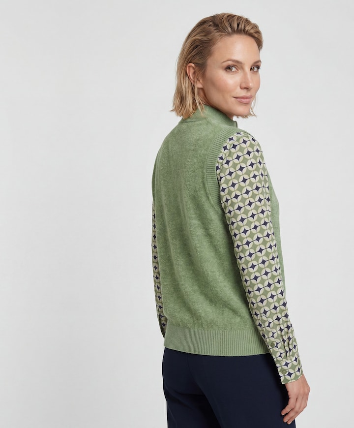 Dames vest groen