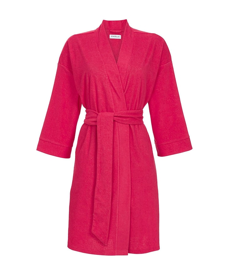 Dames ochtendjas roze