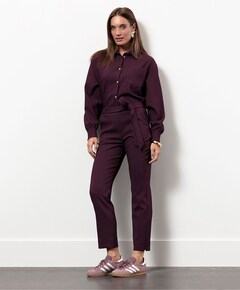 Zarja waffle broek paars