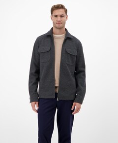 Heren overshirt blauw