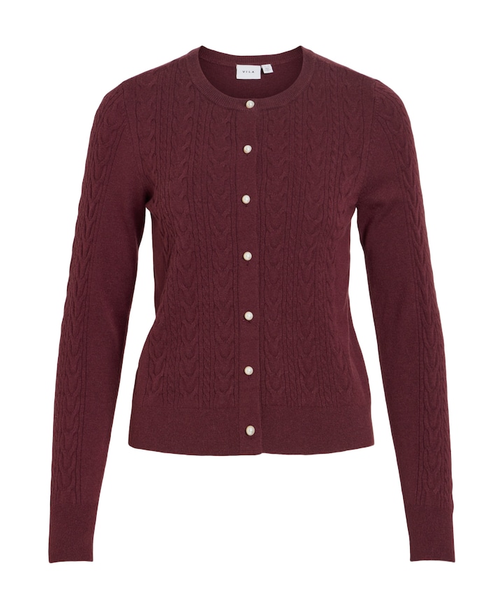 Dames vest bordeaux
