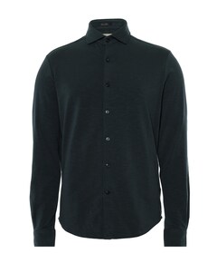 Heren overhemd lange mouw groen