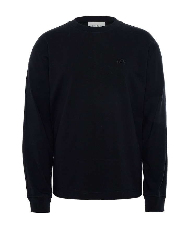Heren longsleeve zwart