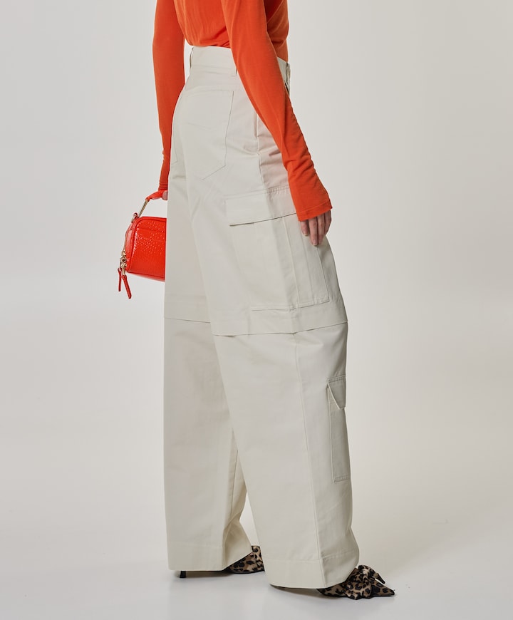 Jaxxon cargo dames broek ecru