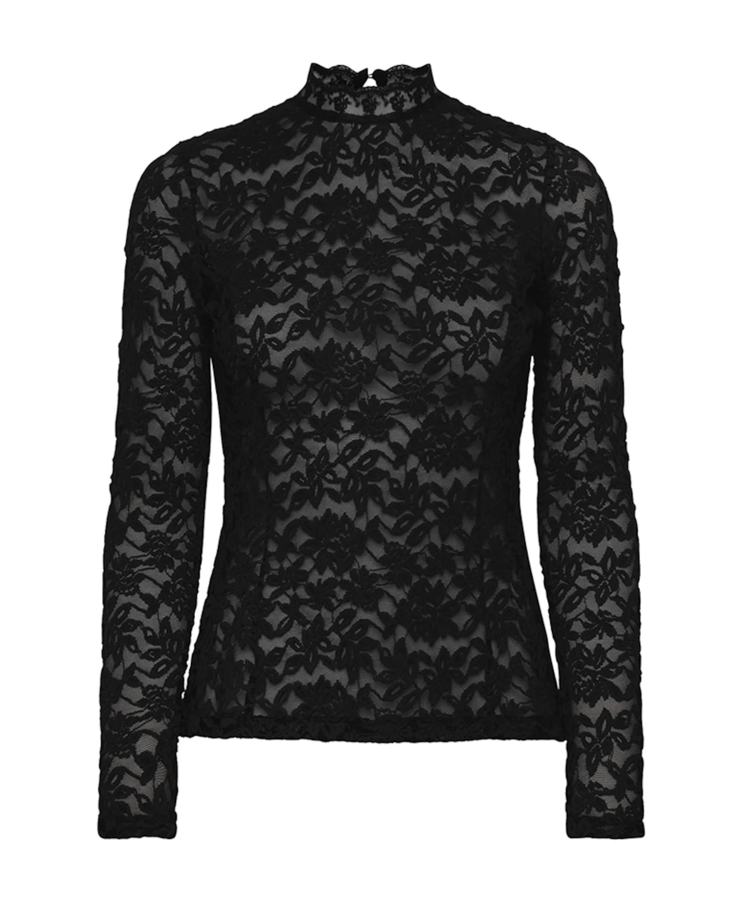 Dames longsleeve zwart