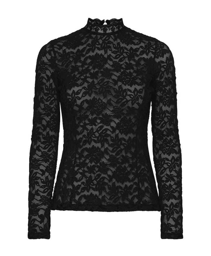 Dames longsleeve zwart