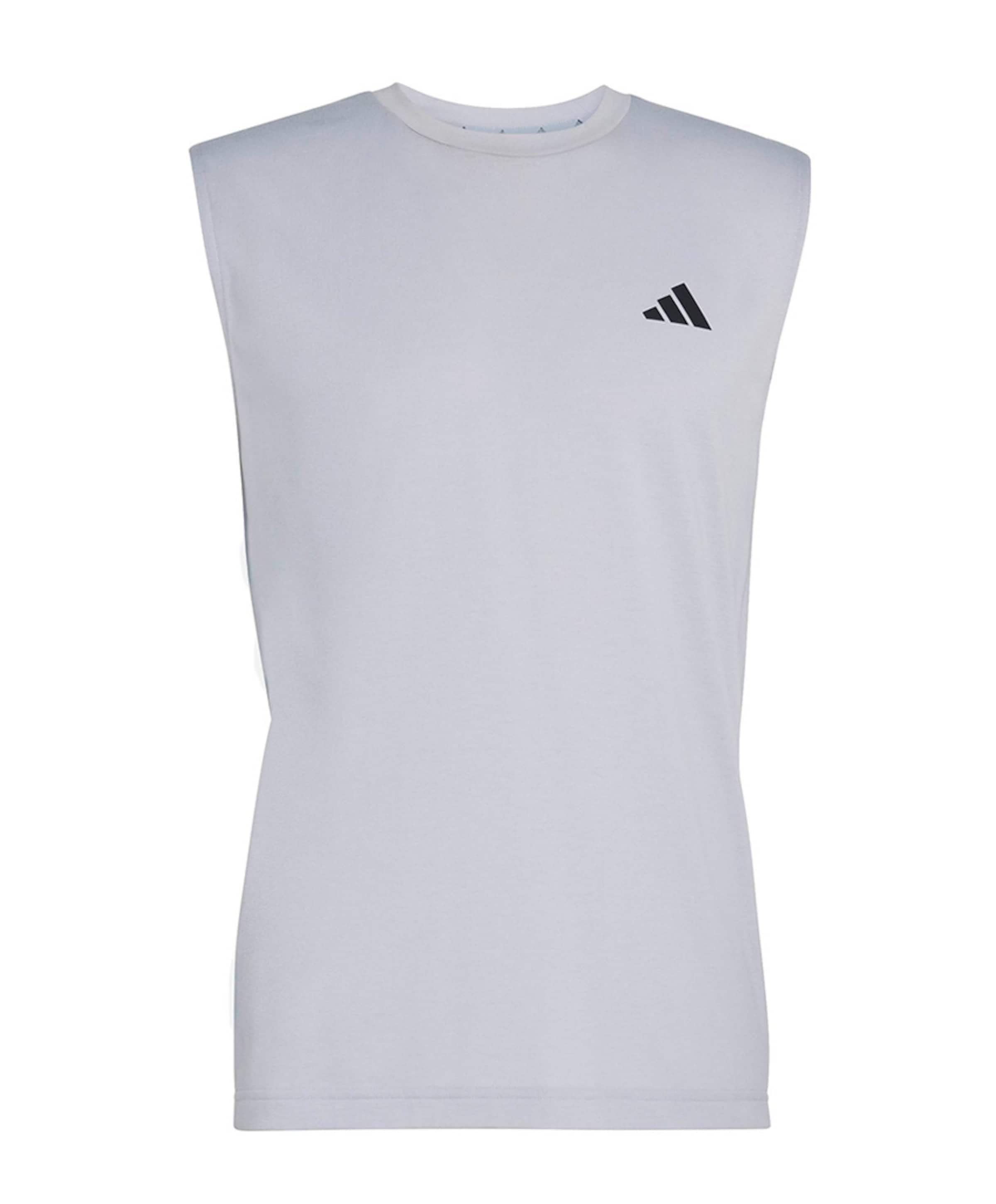 Heren singlet zilver