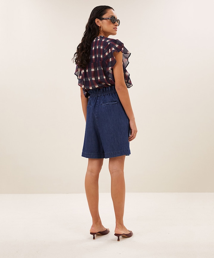 Dames blouse bordeaux