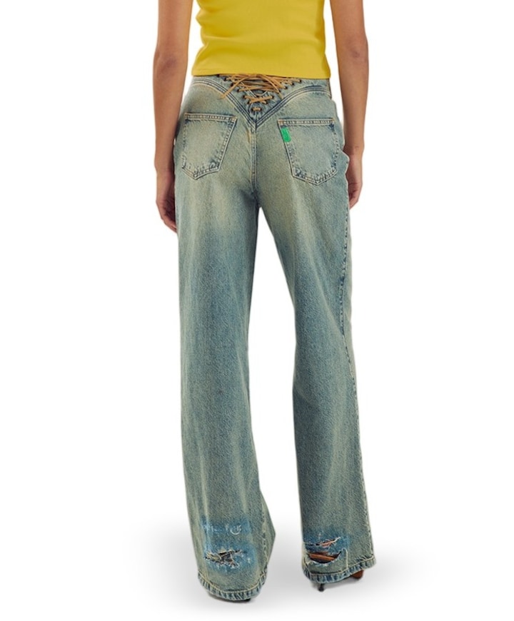 LUCKY-YVE dames jeans blauw