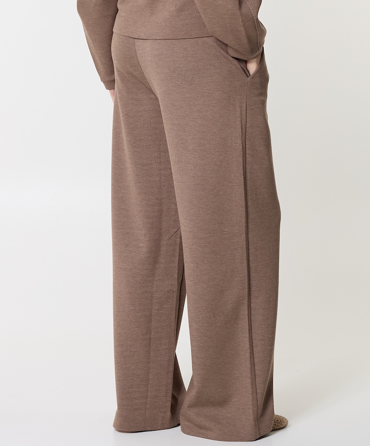 GincetteIW Melange dames broek bruin