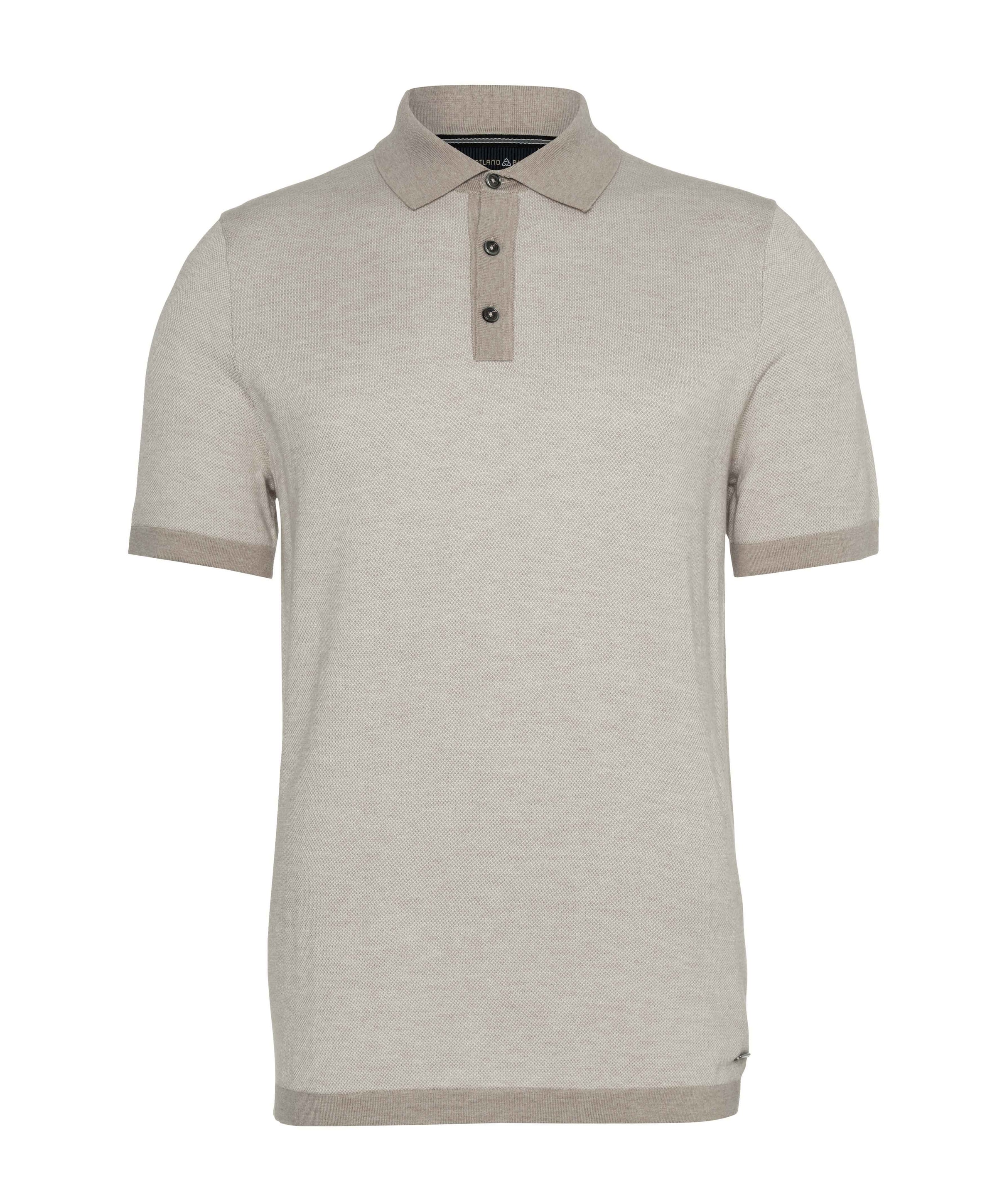 Heren polo beige