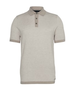 Heren polo beige