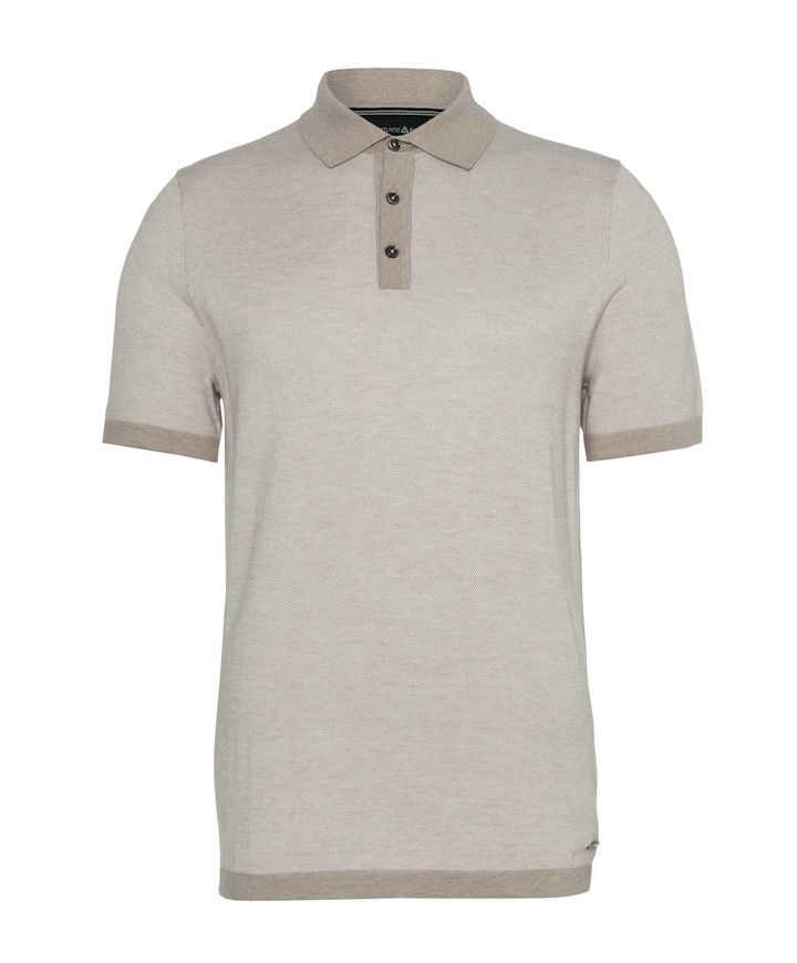 Heren polo beige