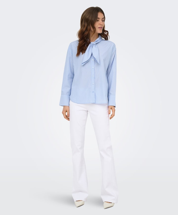 Dames blouse blauw