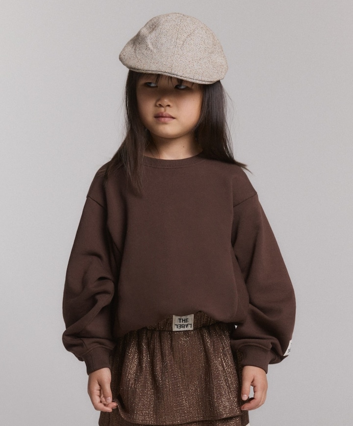 Meisjes sweater bruin