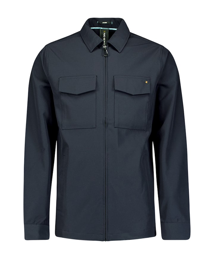 Heren overshirt blauw