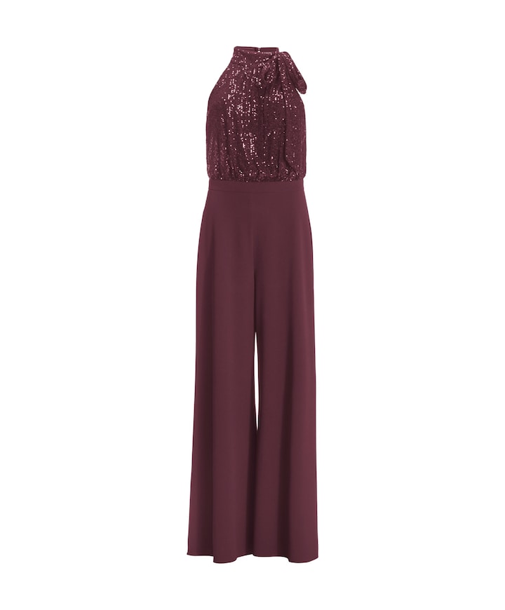 dames jumpsuit bordeaux