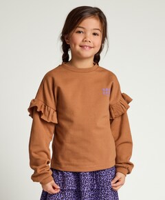 Meisjes sweater bruin