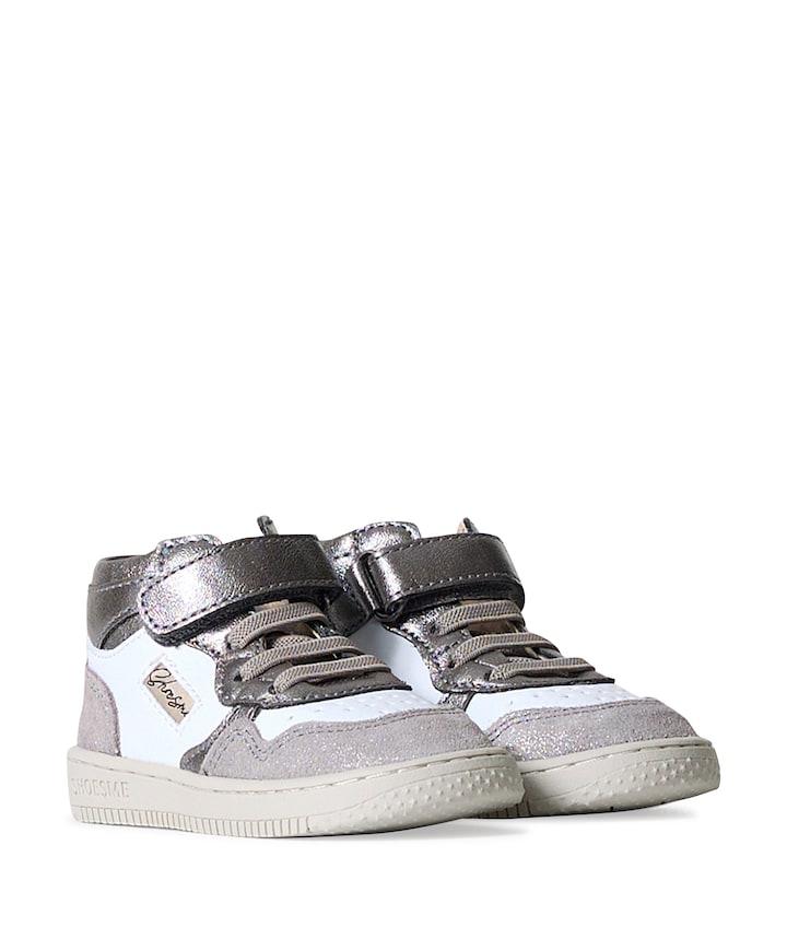 Klittenbandschoenen zilver