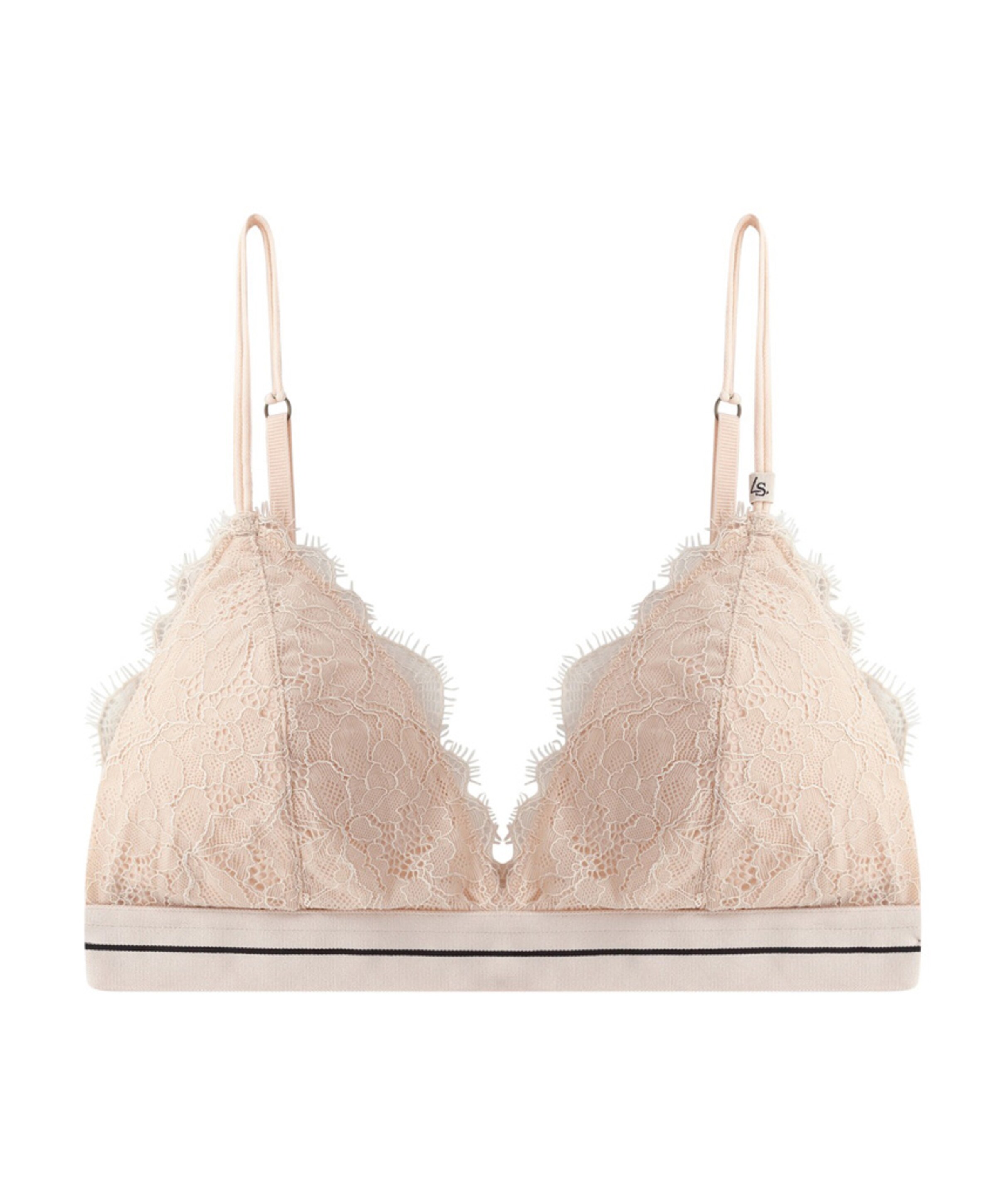 LOVE LUST Bralette Beige Bye Bra Cuello en V Love Lust - Beige