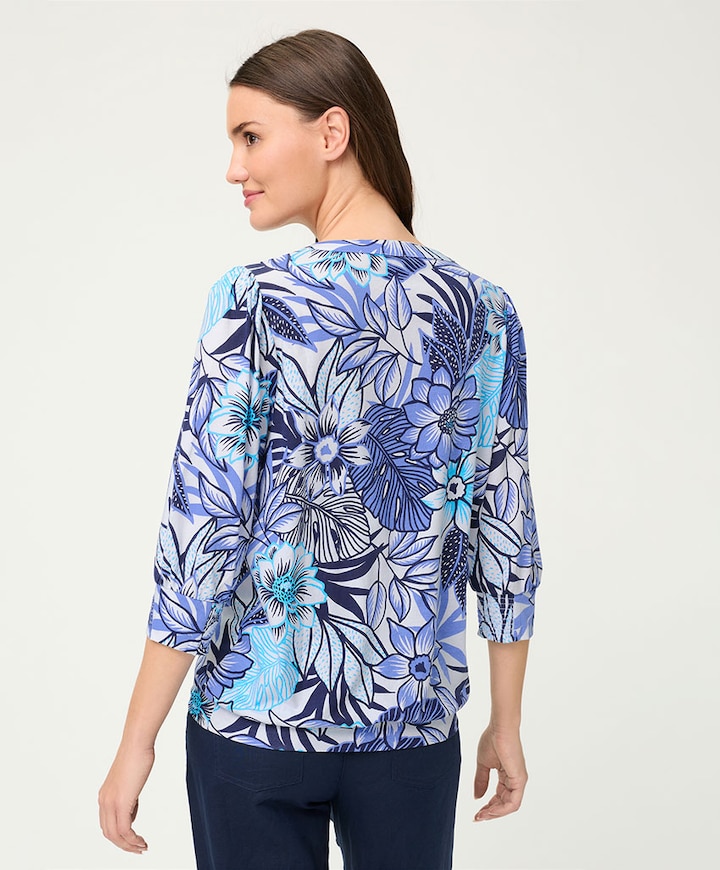 Dames longsleeve blauw
