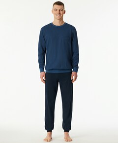 Heren pyjamaset blauw