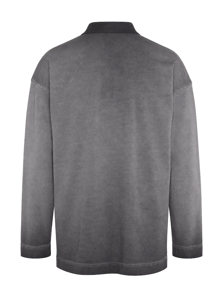 Heren longsleeve grijs