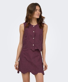 Dames gilet bordeaux