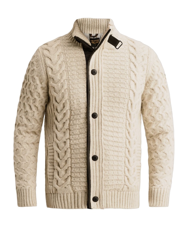 Heren vest ecru