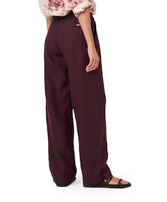 Pia Wide Chic dames broek bordeaux