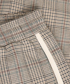 Extra Wide Check meisjes broek bruin
